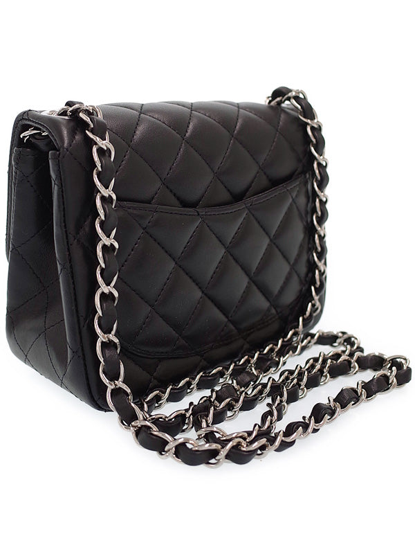 Chanel Mini Matelasse Chain Shoulder Bag Black