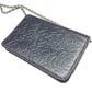 Chanel Camellia Chain Wallet Shoulder Bag Black