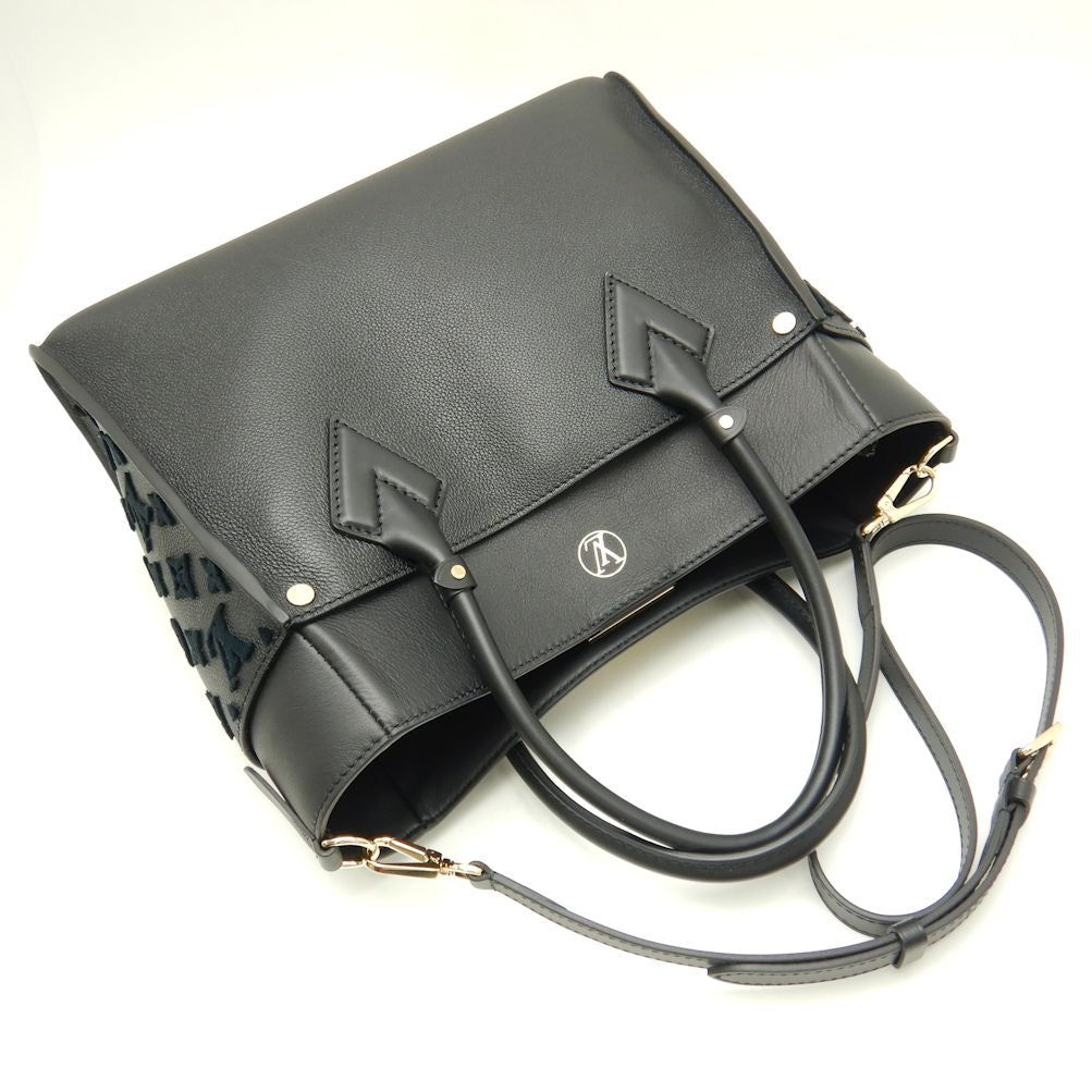 Louis Vuitton On My Side Noir Calf 2WAY Bag Black