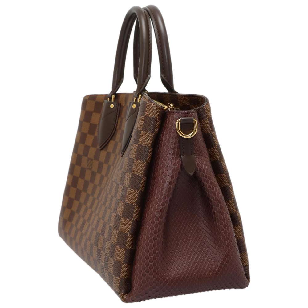 Louis Vuitton Handbag Damier Ebene Normandy Python