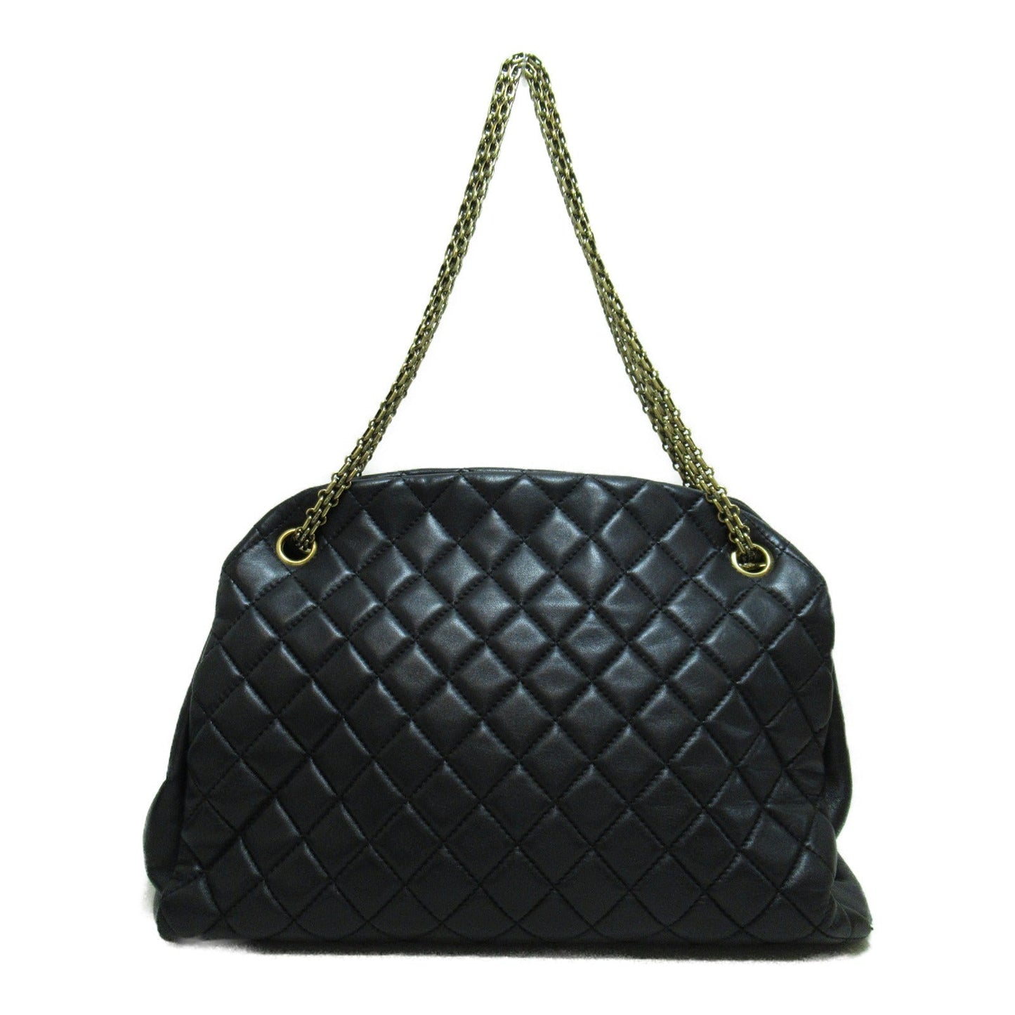 Chanel Mademoiselle Bowling Shoulder Bag Calf Black