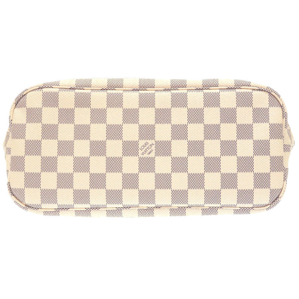 Louis Vuitton Damier Azur New Neverfull PM Tote Bag White