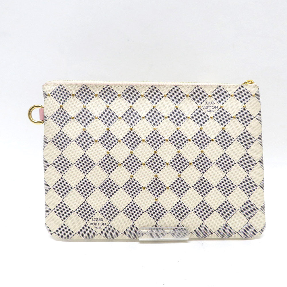 Louis Vuitton City Pochette Damier Azur Pouch Studs