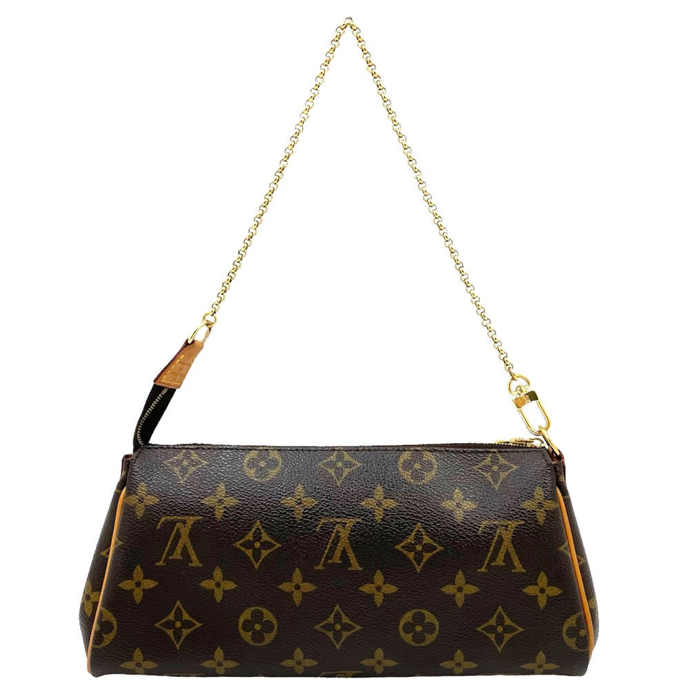 Louis Vuitton Monogram Eva Chain Shoulder Bag Brown