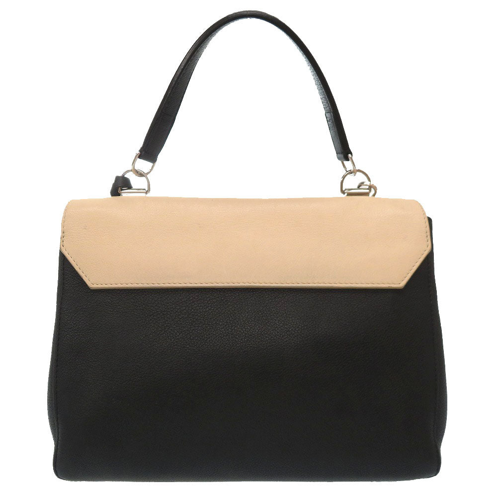 Louis Vuitton Lock Me Cartable Leather Vanilla Noir Black