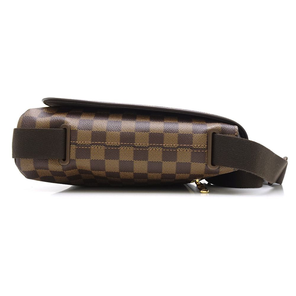Louis Vuitton Damier Brooklyn MM Ebene Diagonal Shoulder Brown