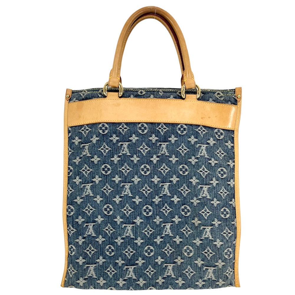 Louis Vuitton Handbag Monogram Denim Flat Shopper Tote Bag