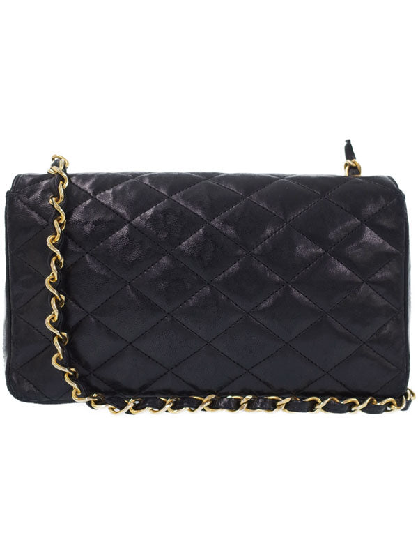 Chanel Matelasse Chain Shoulder Bag Black