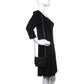 Lambskin Camellia Embossed Wallet on Chain WOC Black