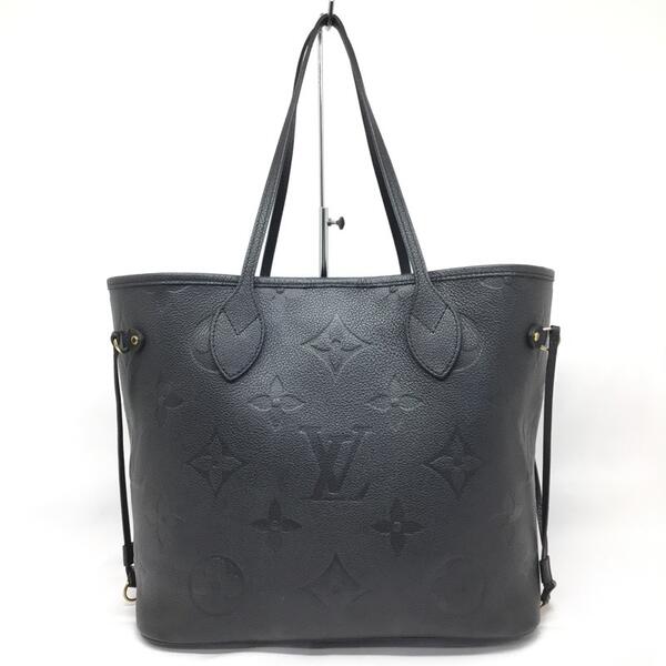 Louis Vuitton Neverfull MM Tote Bag Monogram Implant Black