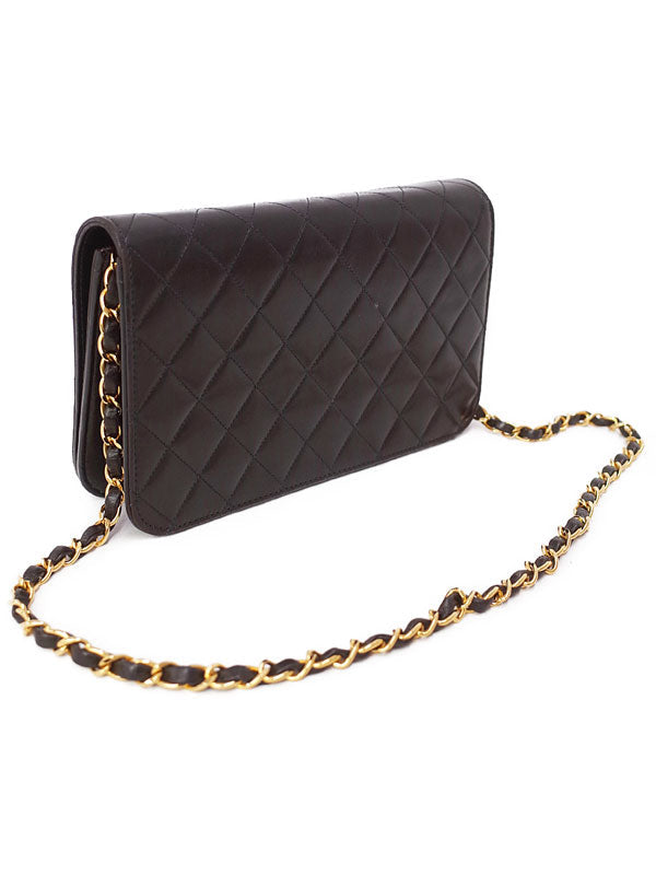 Chanel Matelasse Chain Shoulder Bag Black