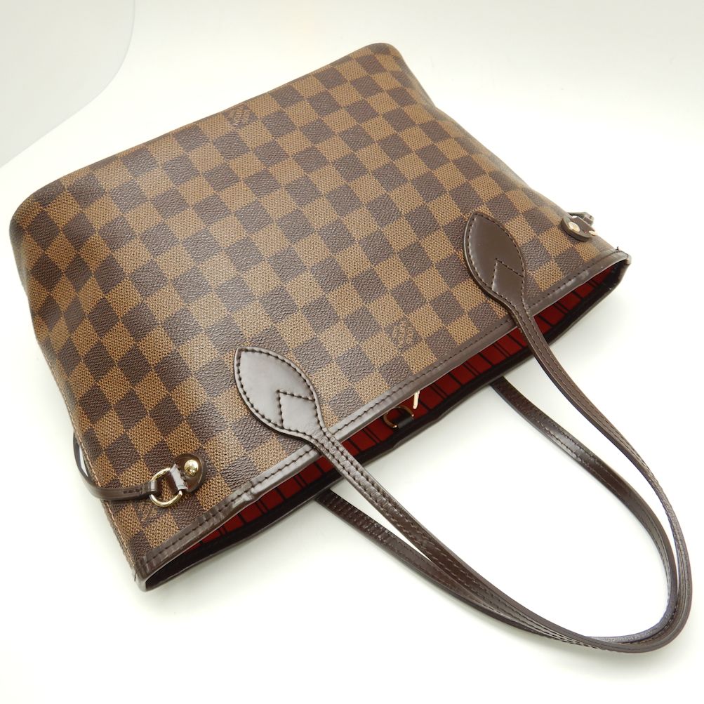 Louis Vuitton Damier Neverfull PM Ebene Tote Bag Brown