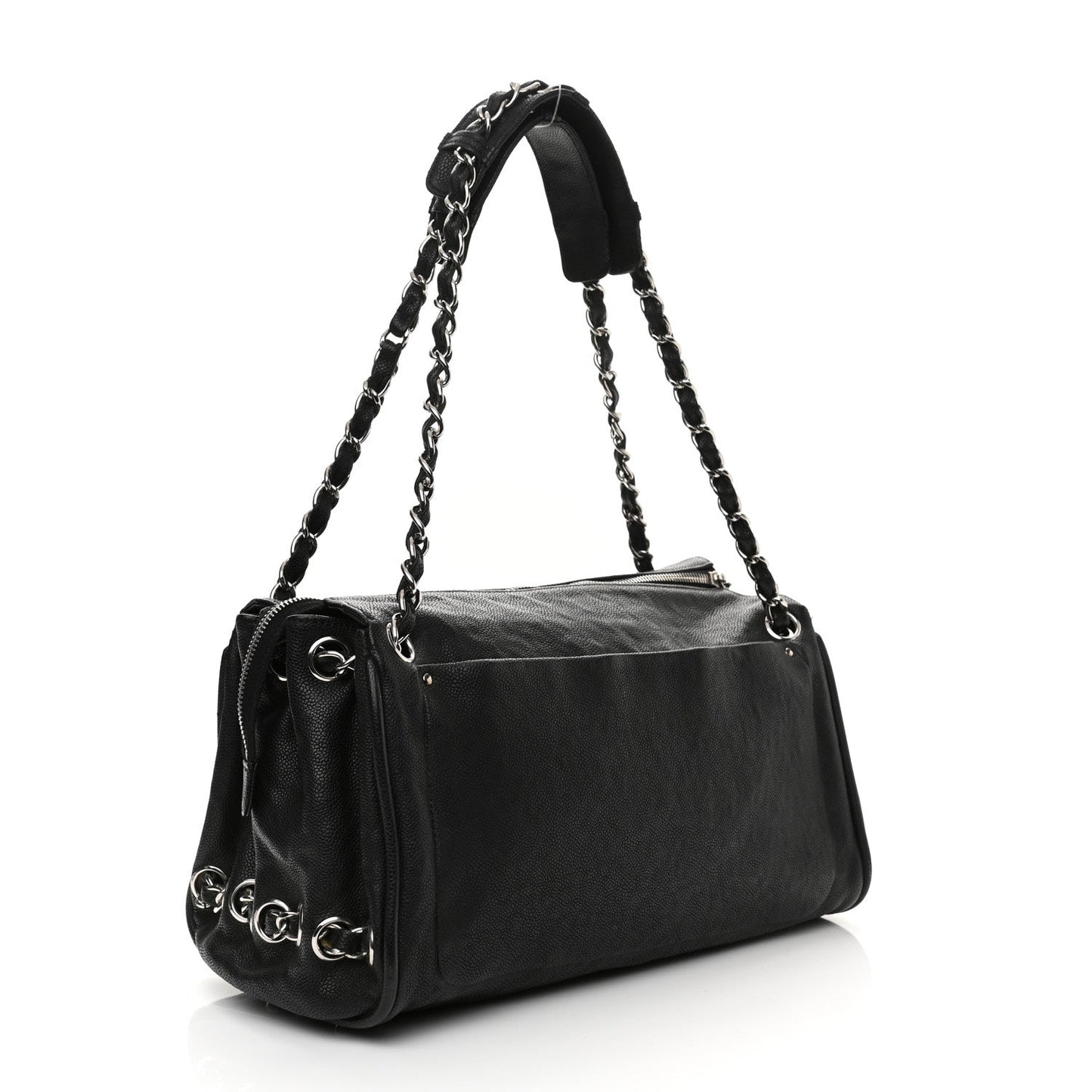 Caviar Diagonal Ligne Tote Black