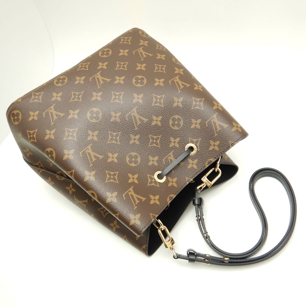 Louis Vuitton Monogram Neonoe Brown Noir Shoulder Bag