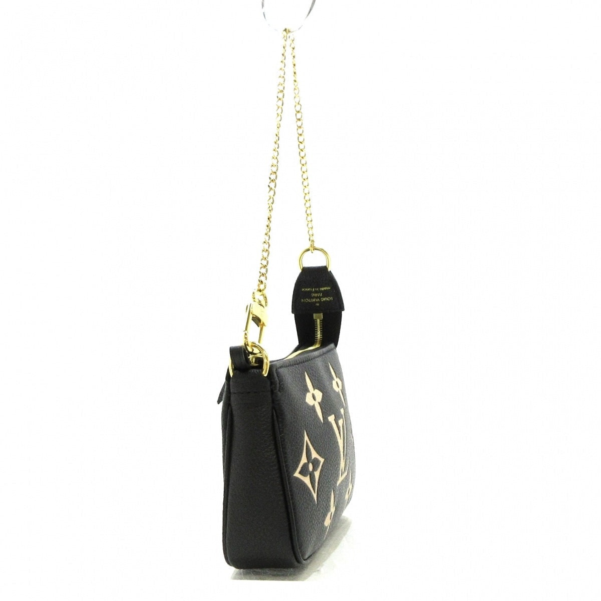 Louis Vuitton  Mini Pochette Accessoire Handbag Black Beige
