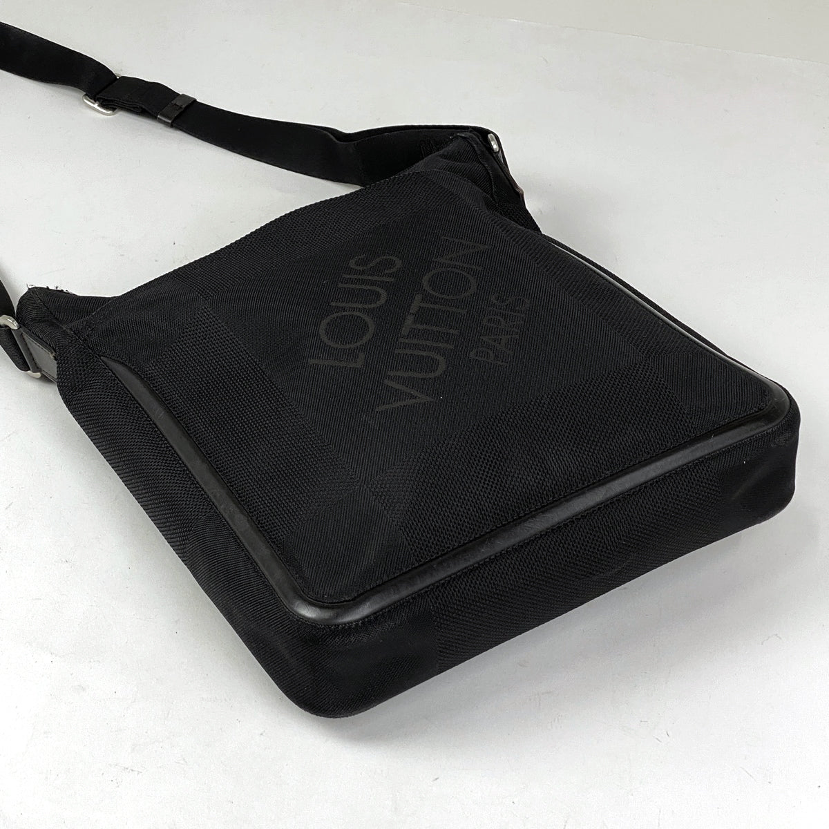 Louis Vuitton Compagnon Shoulder Bag Diagonal Damier Jean Noir