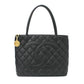 Chanel Tote Bag Caviar Skin Black GP Fittings