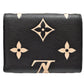 Louis Vuitton Portefeuille Victorine M80968 Folding wallet Monogram Implant leather Black x Beige