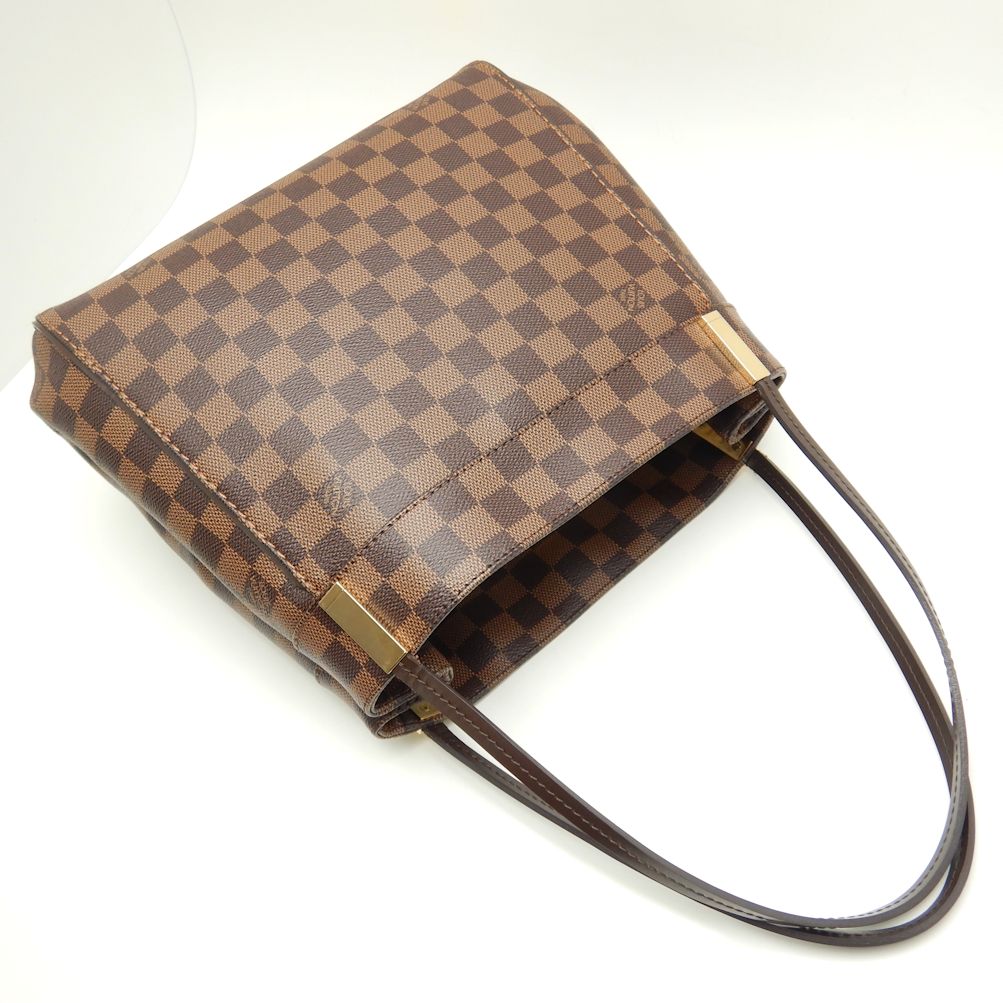 Louis Vuitton Damier Marylebone PM Ebene Shoulder Bag Brown