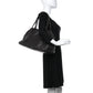 Glazed Caviar East West Modern Chain Tote Brown