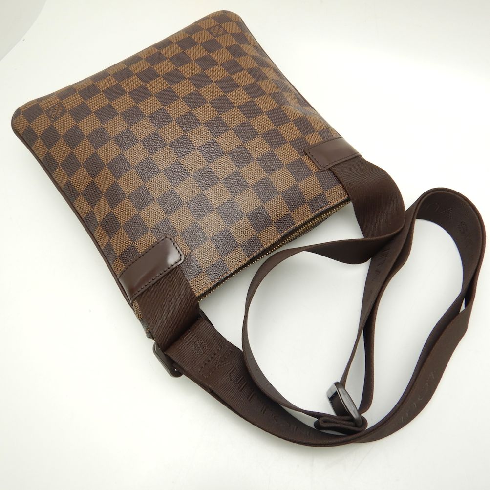 Louis Vuitton Damier Pochette Melville Ebene Diagonal Brown