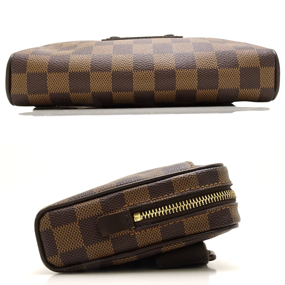 Louis Vuitton Damier Bum Bag Brooklyn Ebene Waist Bag Brown