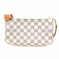 Louis Vuitton Pochette Accessoires Handbag Damier Canvas Azure