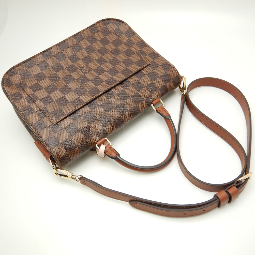 Louis Vuitton Damier Beaumarchais Ebene Venus Shoulder Bag Brown