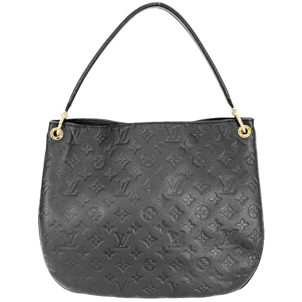 Louis Vuitton 2way Monogram Implant Spontini One Handbag  Black