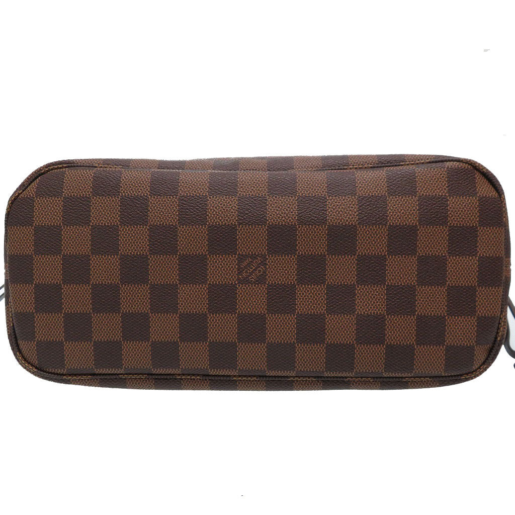 Louis Vuitton Damier Neverfull PM Pouch Tote Bag Brown