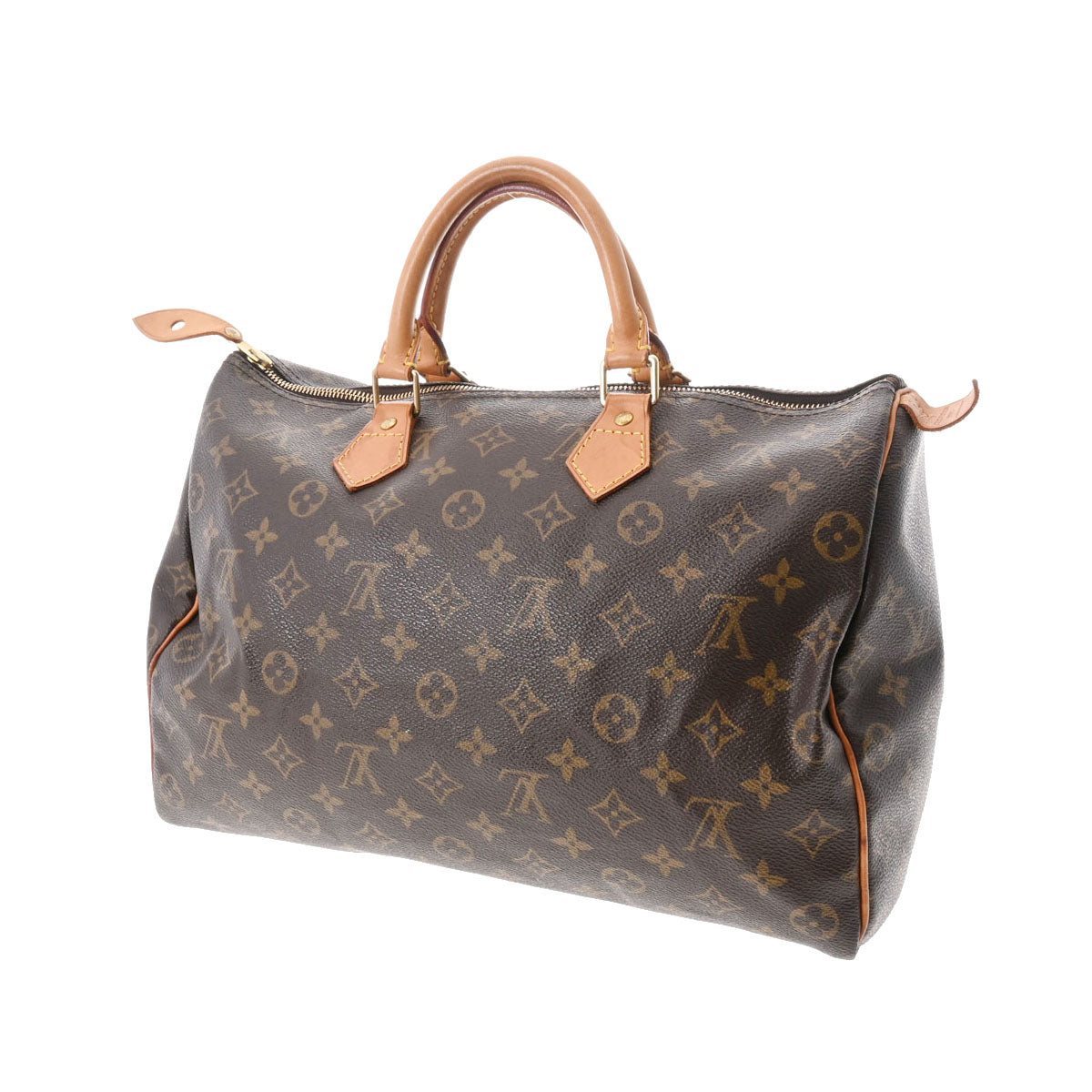 Louis Vuitton Monogram Speedy 35 Monogram Canvas Handbag Brown