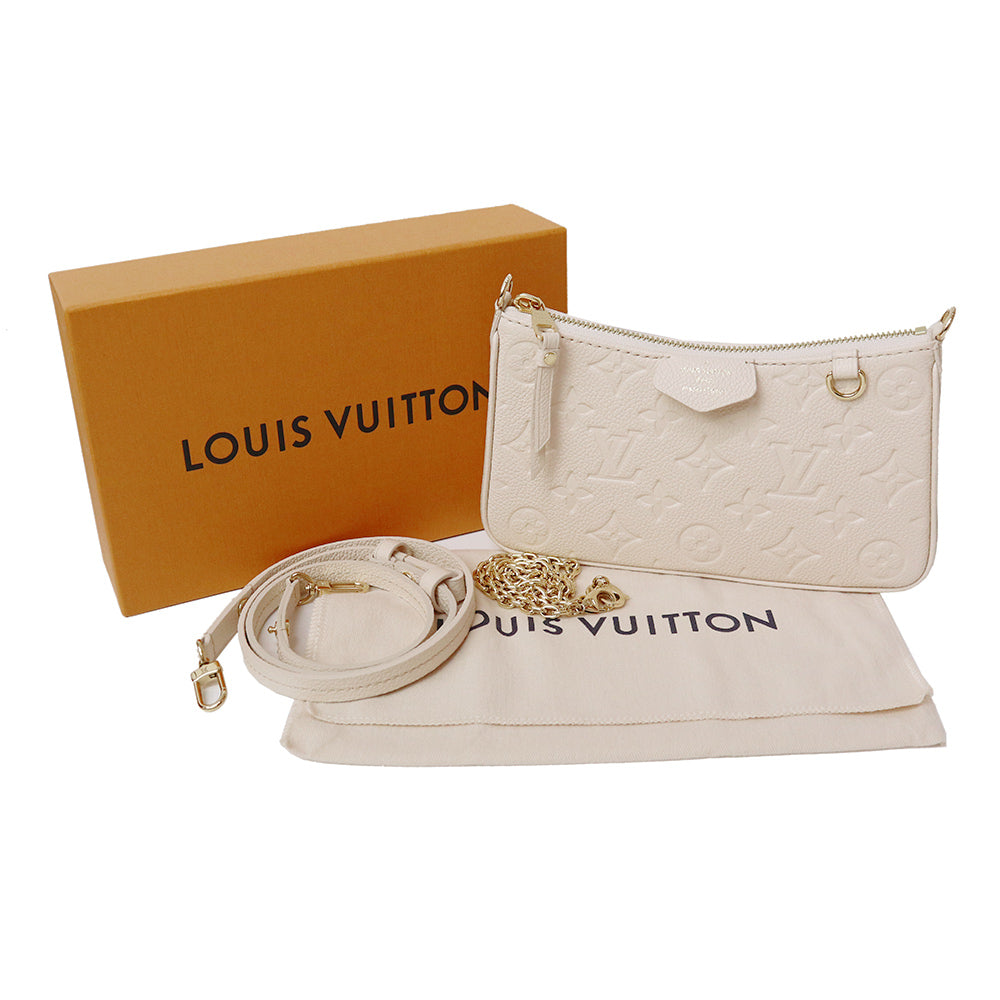 Louis Vuitton Easy Pouch Chain 3way Crossbody Shoulder Bag Monogram