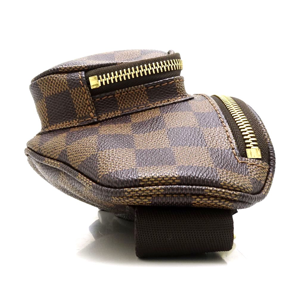 Louis Vuitton Damier Bum Bag Melville Ebene Waist Pouch Brown