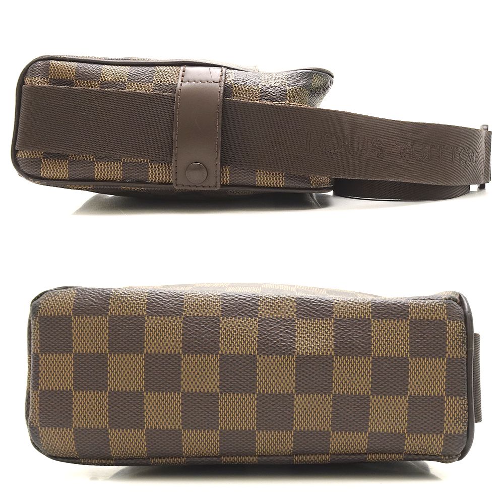 Louis Vuitton Damier Olaf PM Ebene shoulder brown