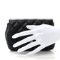 Lambskin Quilted Flap Cosmetic Case Black