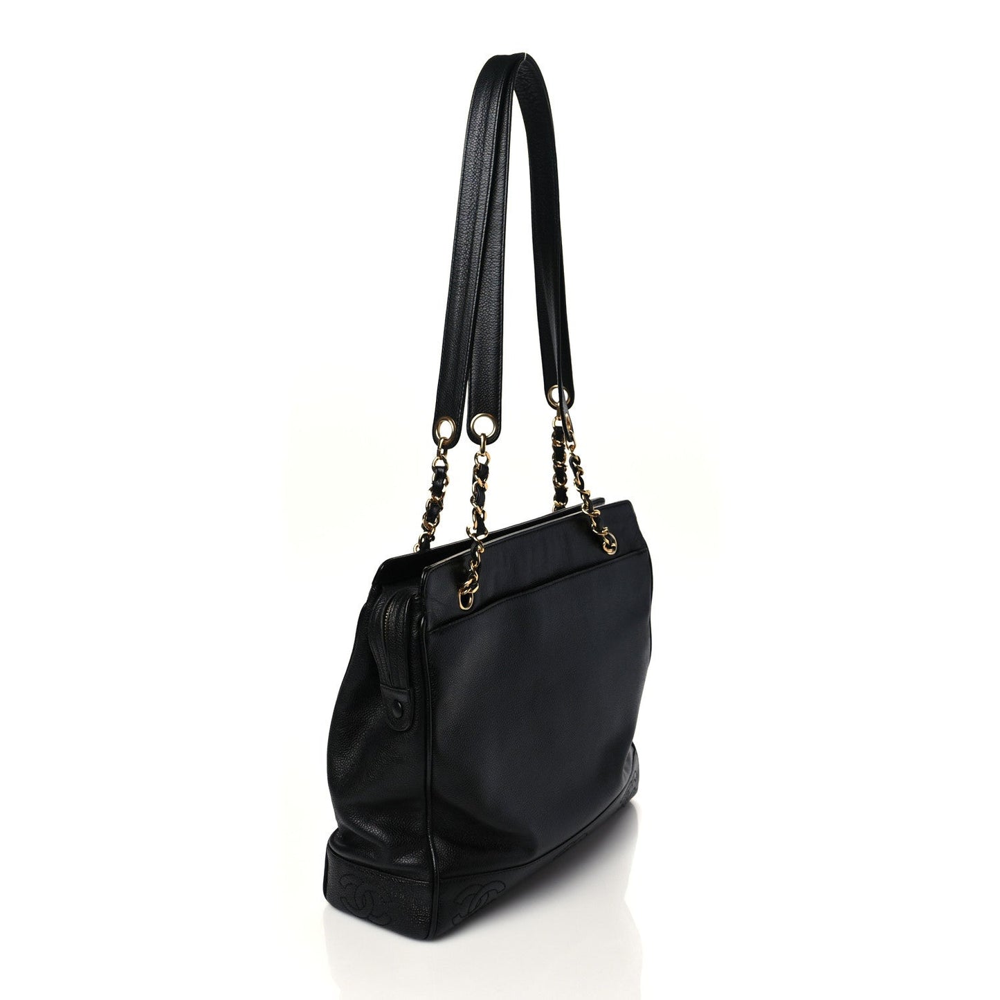 Caviar CC Shoulder Bag Black