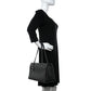 Calfskin Diamond Embossed Large CC Zip Shopping Tote Grey