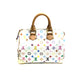 Louis Vuitton Monogram Multicolor Speedy 30 Boston Bag WH Bron White