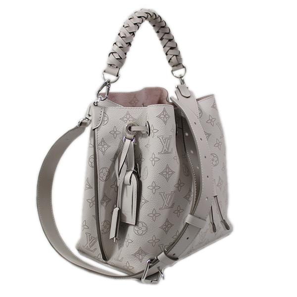 Louis Vuitton Mahina Mulia Shoulder Bag White Silver Hardware