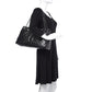 Caviar Quilted Timeless CC Shopping Tote Black
