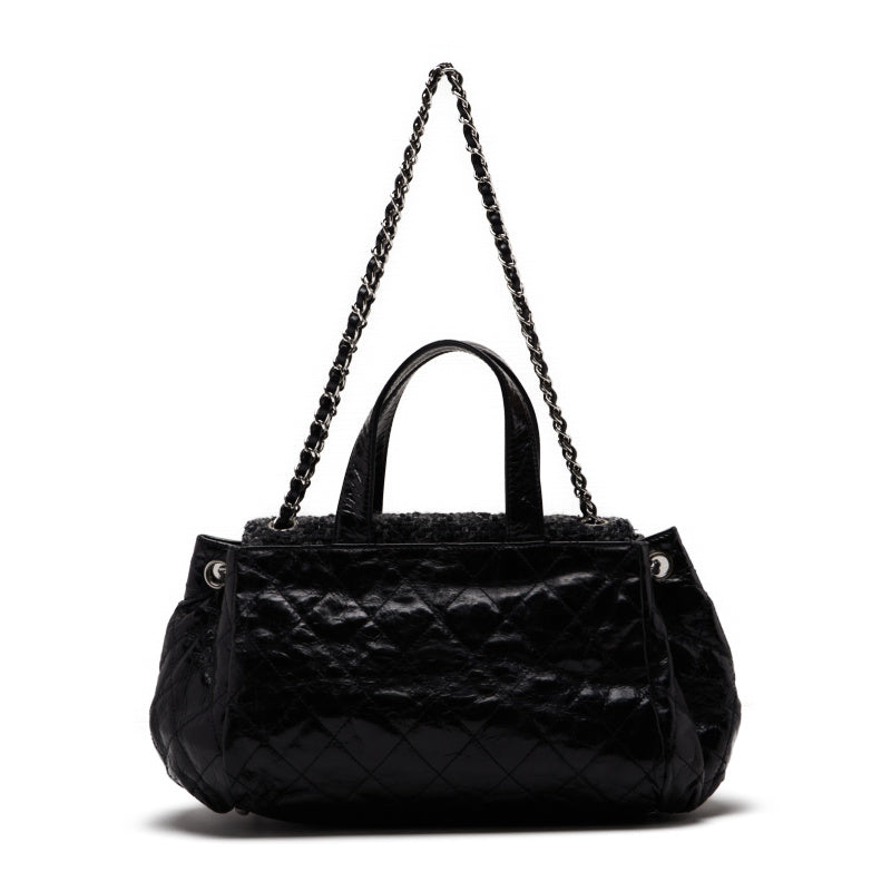 Chanel Portobello 2way Bag Handbag Calf Black