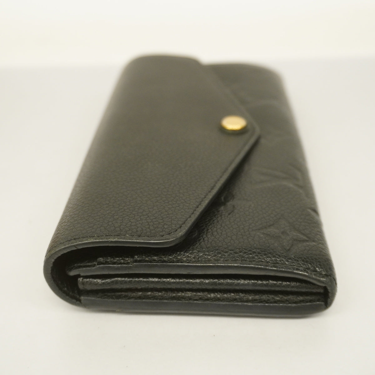 Louis Vuitton Bifold Long Wallet Monogram Implant Portefeuille Sarah Noir