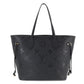 Louis Vuitton Monogram Emplant Neverfull MM Tote Bag Leather Noir Black