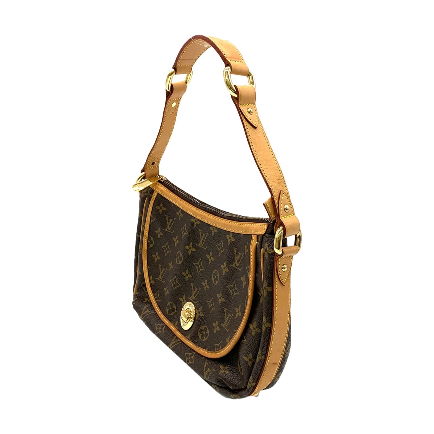 Louis Vuitton Turam PM Shoulder Bag PVC Coated Canvas Monogram