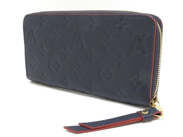 Louis Vuitton Zippy Wallet Monogram Implant Marine Rouge