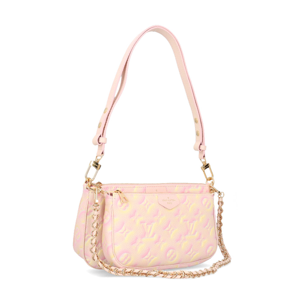 Louis Vuitton Multi Pochette Shoulder Bag Pink
