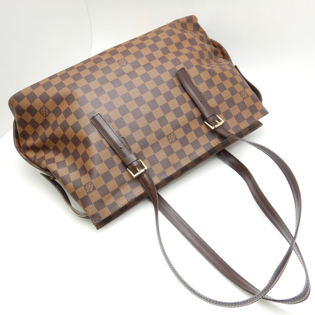 Louis Vuitton Damier Chelsea Ebene Tote Bag