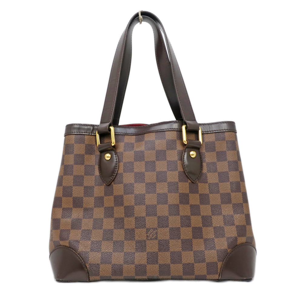 Louis Vuitton Hampstead PM Tote Bag Handbag Damier Dark Brown