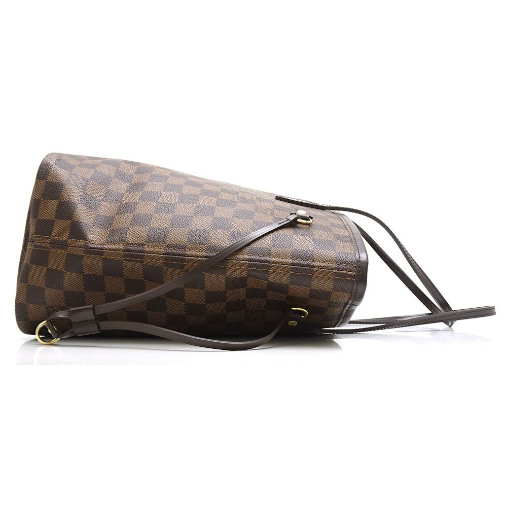 Louis Vuitton Damier Neverfull MM Ebene Tote Bag Brown