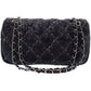 Chanel Paris Visance Chain Shoulder Bag Black Blue